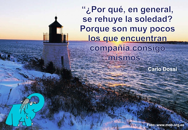 Una Enseñanza de Carlo Dossi sobre La Soledad, en La Frase del Día del Elefante Azul de Avilés